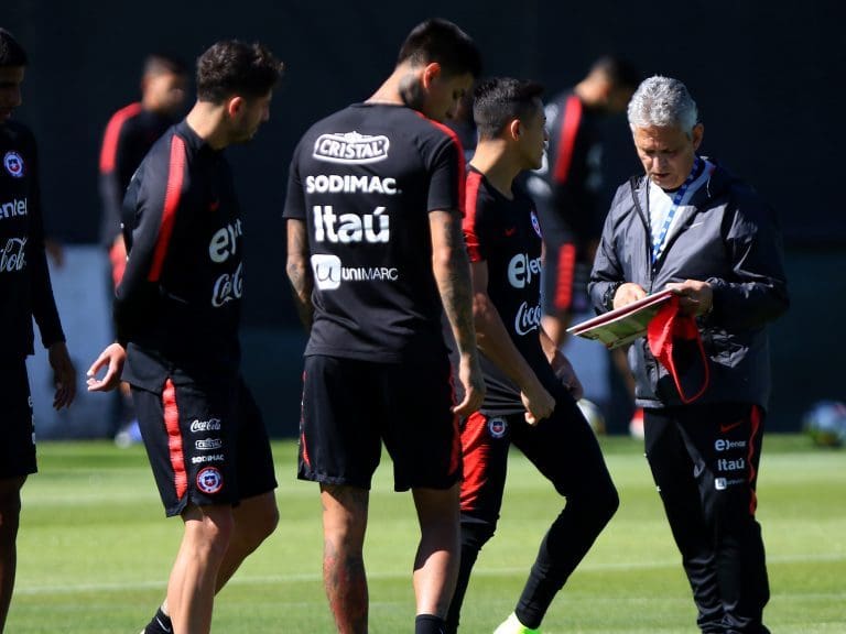 14 de Noviembre de 2018 / SANTIAGOReinaldo Rueda, durante el entrenamiento de la selección chilena en el complejo deportivo Juan Pinto Durán, previo a los amistosos con Costa Rica y Honduras.
FOTO: HANS SCOTT / AGENCIAUNO