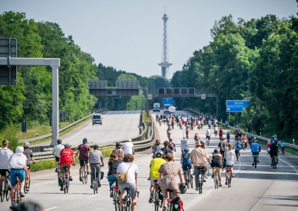 Ciclistas protestan en Berlín