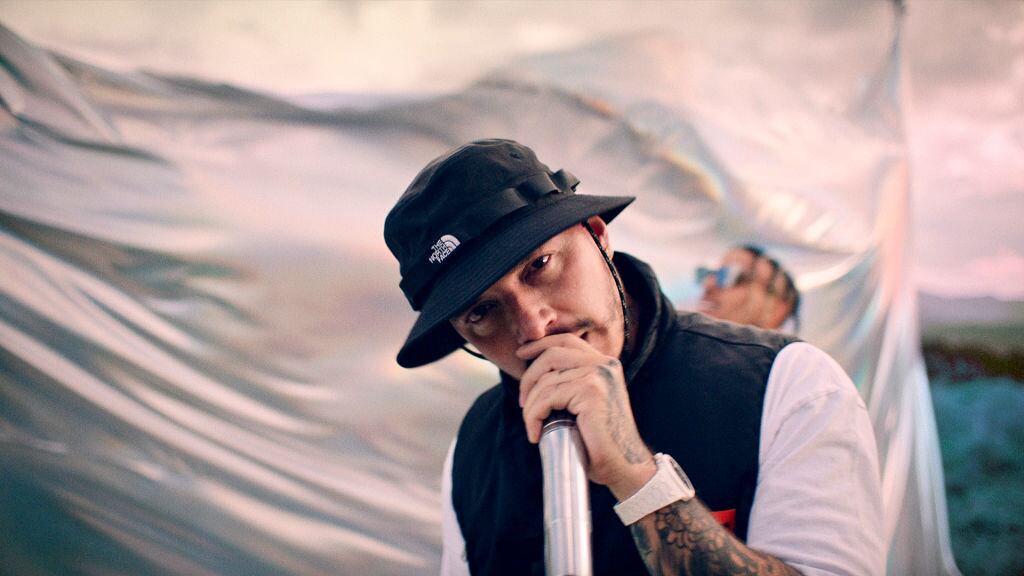 LOS ANGELES - NOVEMBER 23: Rauw Alejandro and J Balvin perform on THE LATE LATE SHOW WITH JAMES CORDEN, scheduled to air Wednesday, November 25, 2020 (12:37-1:37 AM, ET/PT) on the CBS Television Network. Image is a screen grab. (Photo by CBS via Getty Images)