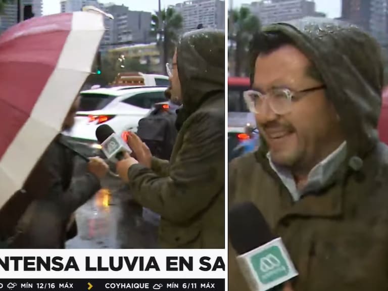 Peatón aprovechó la lluvia para mandar mensaje sin filtro a Kast: generó inesperada respuesta en el estudio de Mega