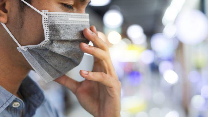 mask,man wearing protection mask against Novel coronavirus (2019-nCoV) ,.Healthcare concept