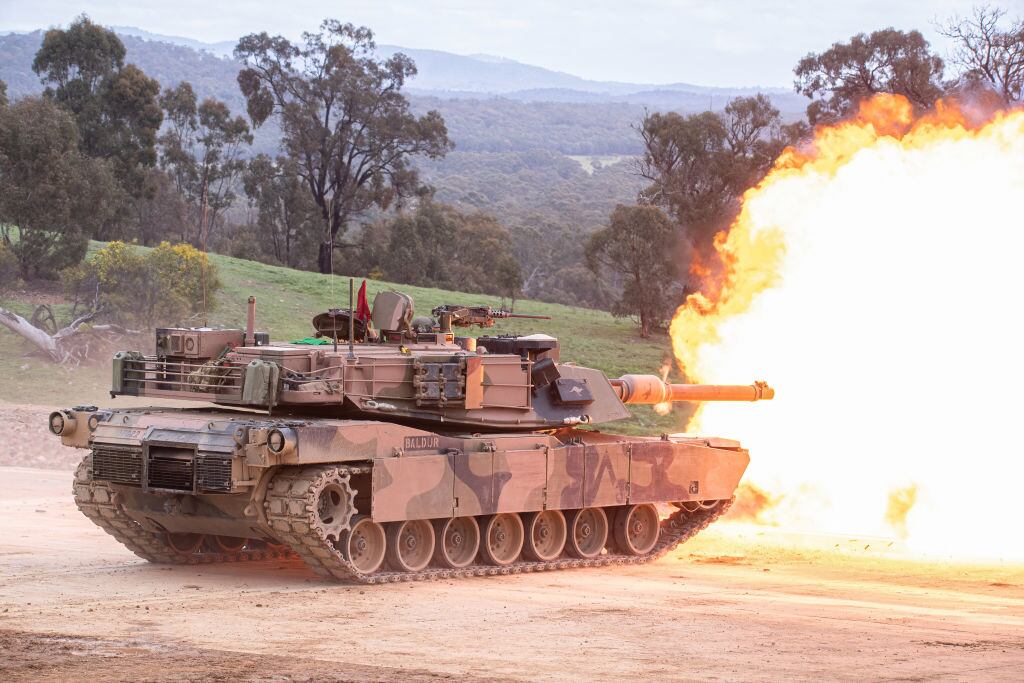 Tanque estadounidense Abrams ensaya su capacidad en Australia