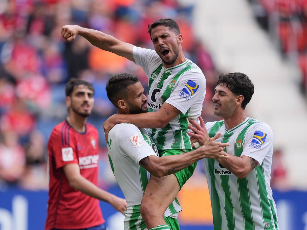 Real Betis de Pellegrini y Bravo se mantiene en carrera por acceder a copas europeas tras vencer a Osasuna