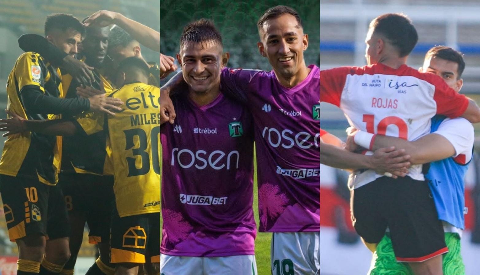 Prensa Coquimbo Unido, Deportes Temuco y Curicó Unido