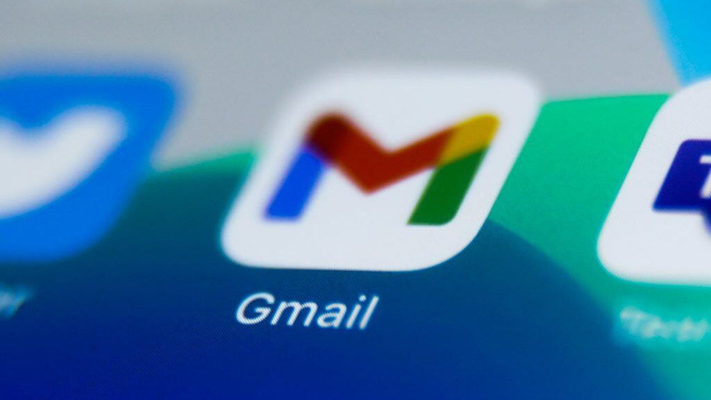 Gmail icon is seen displayed on a phone screen in this illustration photo taken in Poland on December 1, 2020. (Photo by Jakub Porzycki/NurPhoto via Getty Images)