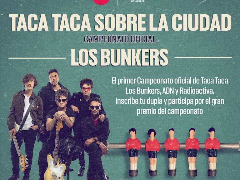 Los Bunkers, ADN y Radioactiva dan inicio al campeonato “Taca Taca sobre la ciudad”
