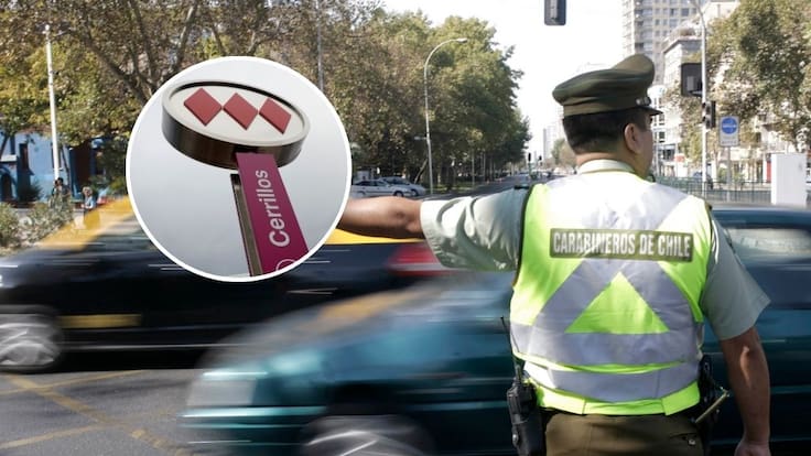 Cierran importante cruce en Santiago por obras de extensión de la Línea 6 del Metro