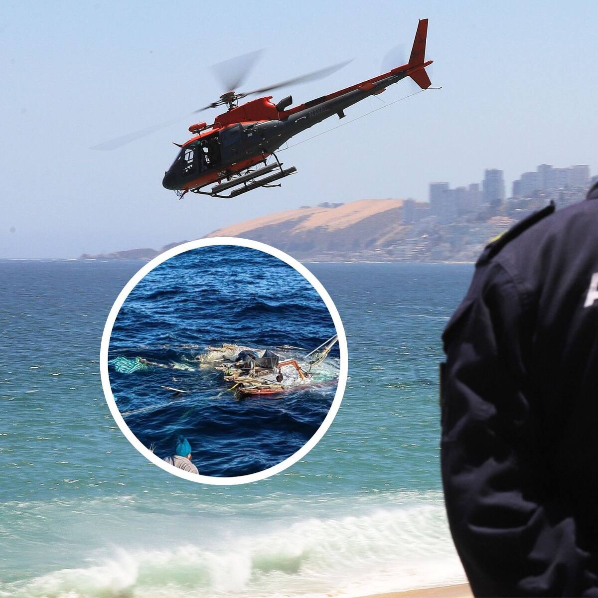 Tras hallazgo de embarcación en el Biobío: Armada retomará búsqueda de los 7 tripulantes desaparecidos este lunes