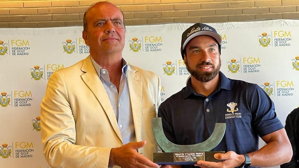 Hernán García, campeón de golf adaptado en España: "Fueron meses de retomar el juego tras perder más de 20 kilos de masa muscular"