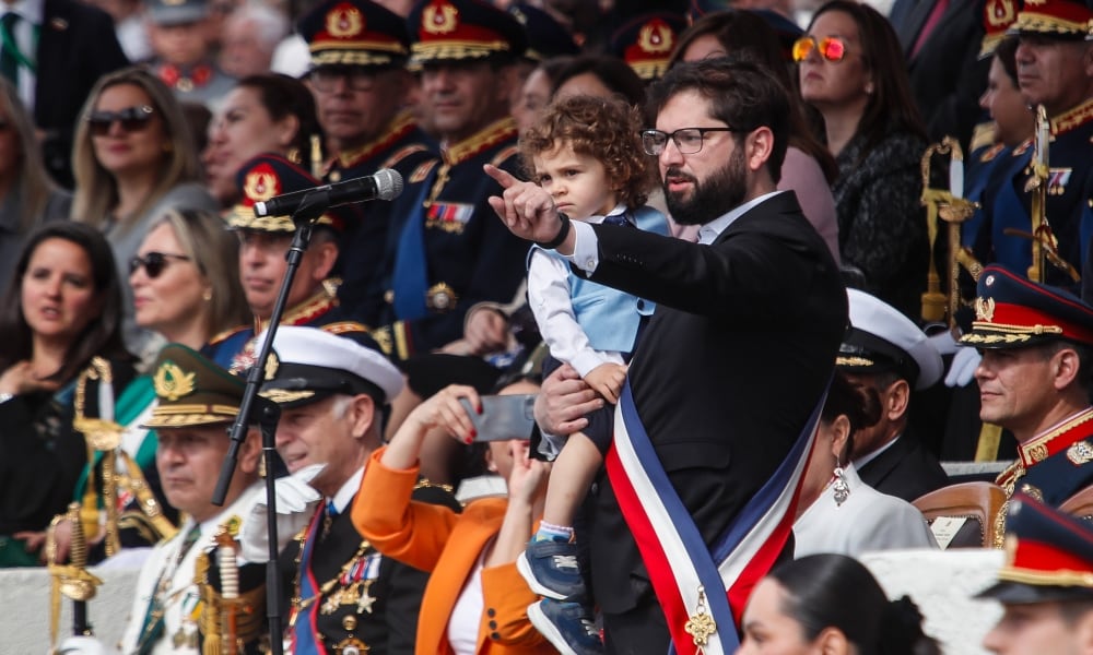 Agencia UNO | El Presidente Gabriel Boric junto a su sobrino León Boric