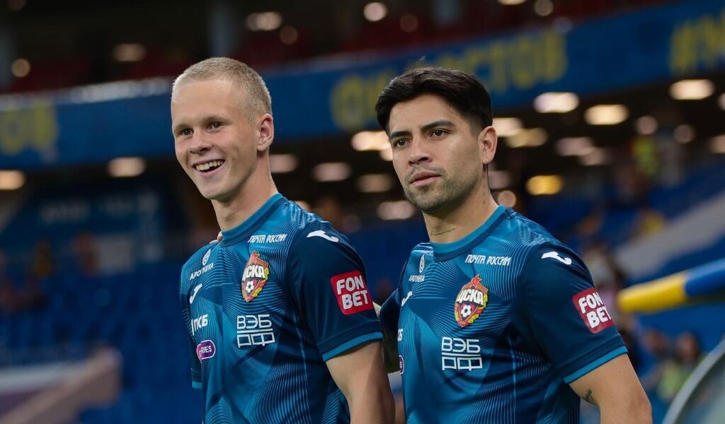 Víctor Dávila protagoniza una asistencia clave en empate del CSKA Moscú