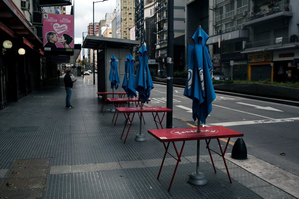Buenos Aires sin peatones por la cuarentena contra el coronavirus Covid-19