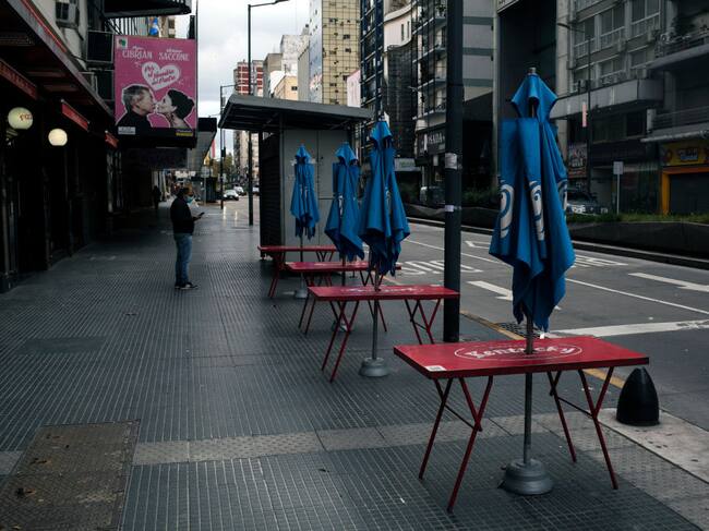 Buenos Aires sin peatones por la cuarentena contra el coronavirus Covid-19