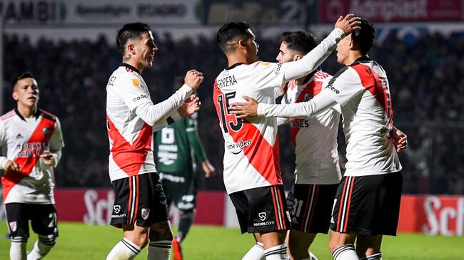 Paulo Díaz jugó todo el encuentro en que River Plate aplastó a Sarmiento de Junín por la Copa de la Liga Argentina