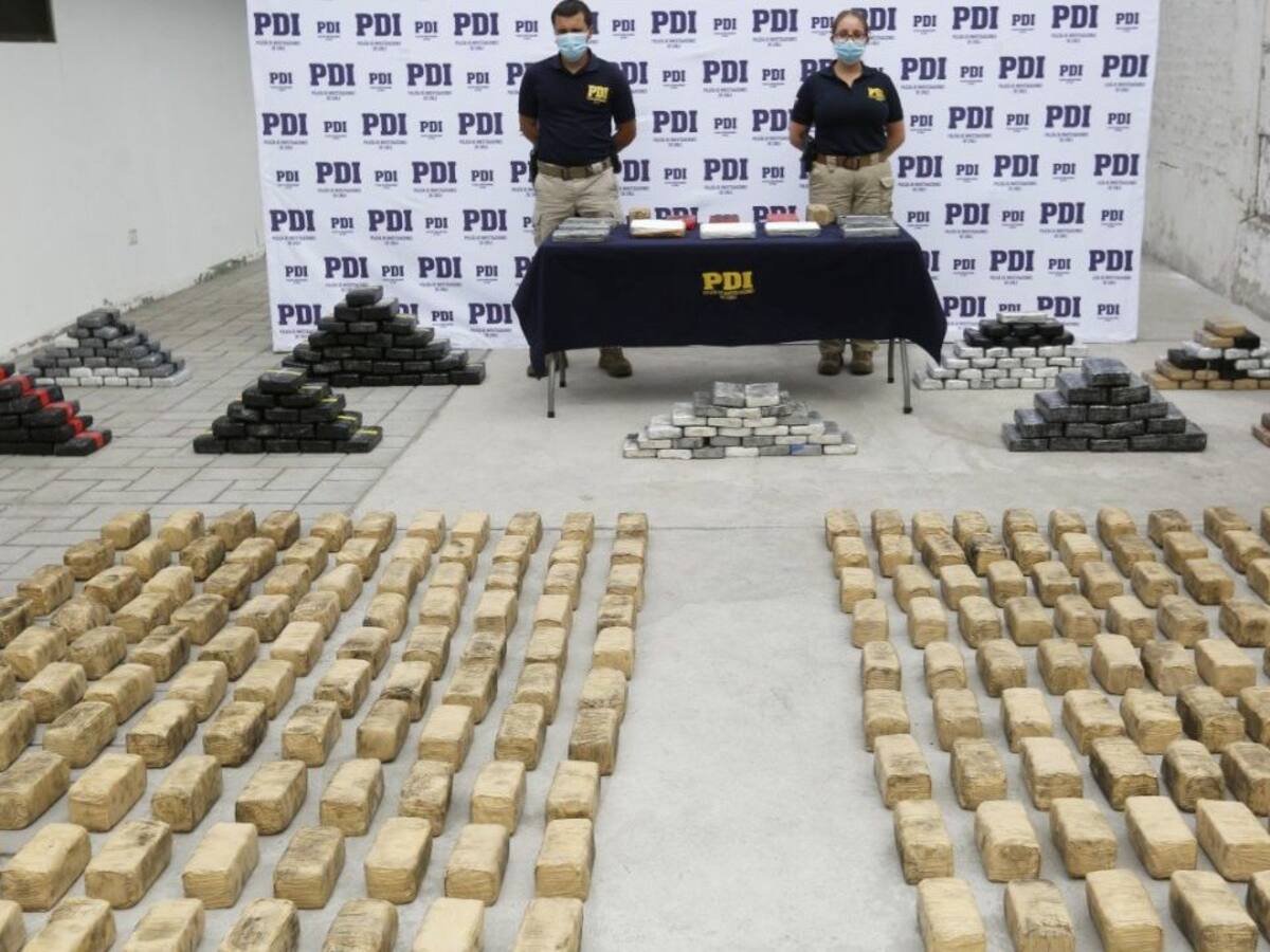 Desbarataron a banda criminal dedicada al narcotráfico: PDI decomisó más de 557 kilos de drogas