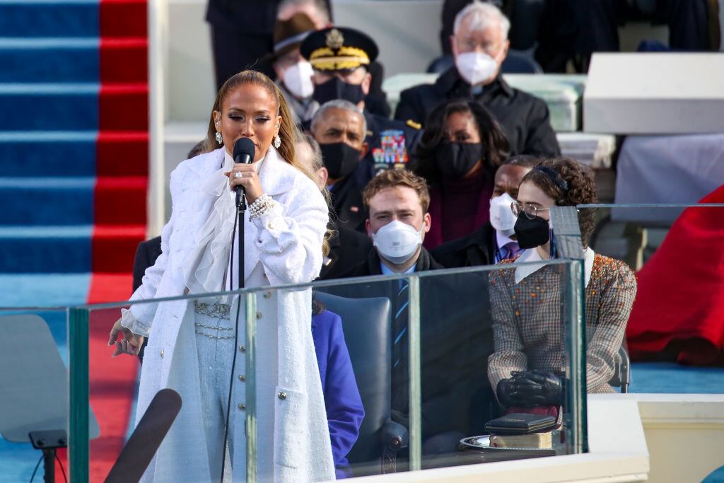 Jennifer Lopez en el Inauguration Day