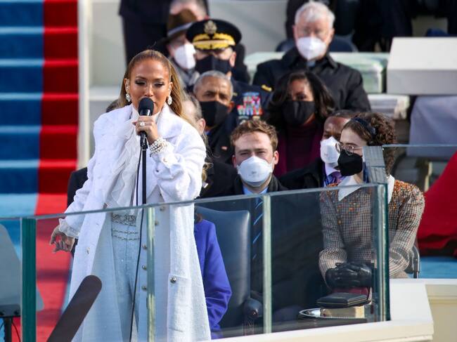Jennifer Lopez en el Inauguration Day