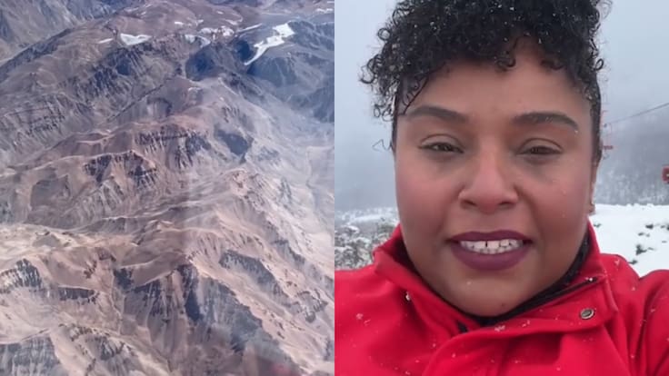 “Imposible no enamorarse...” Brasileña llora al conocer uno de los lugares más lindos de Chile