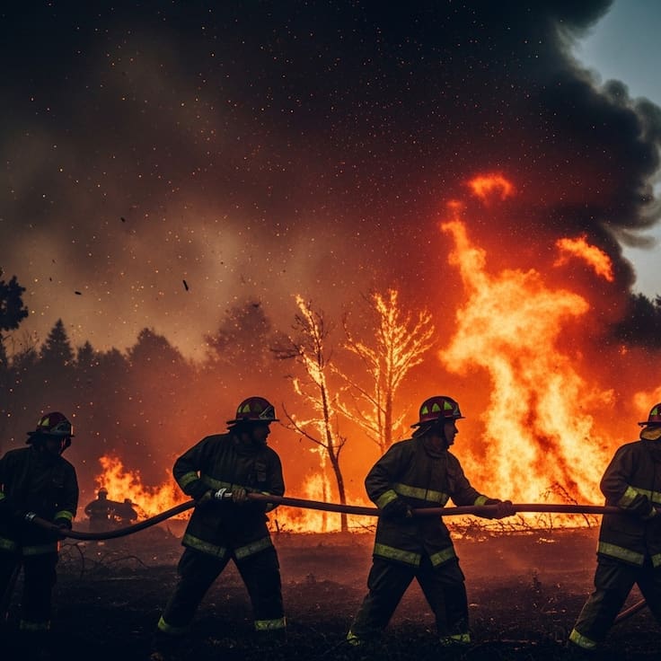 Los incendios forestales que mantienen alertas rojas activas en distintas zonas de Chile