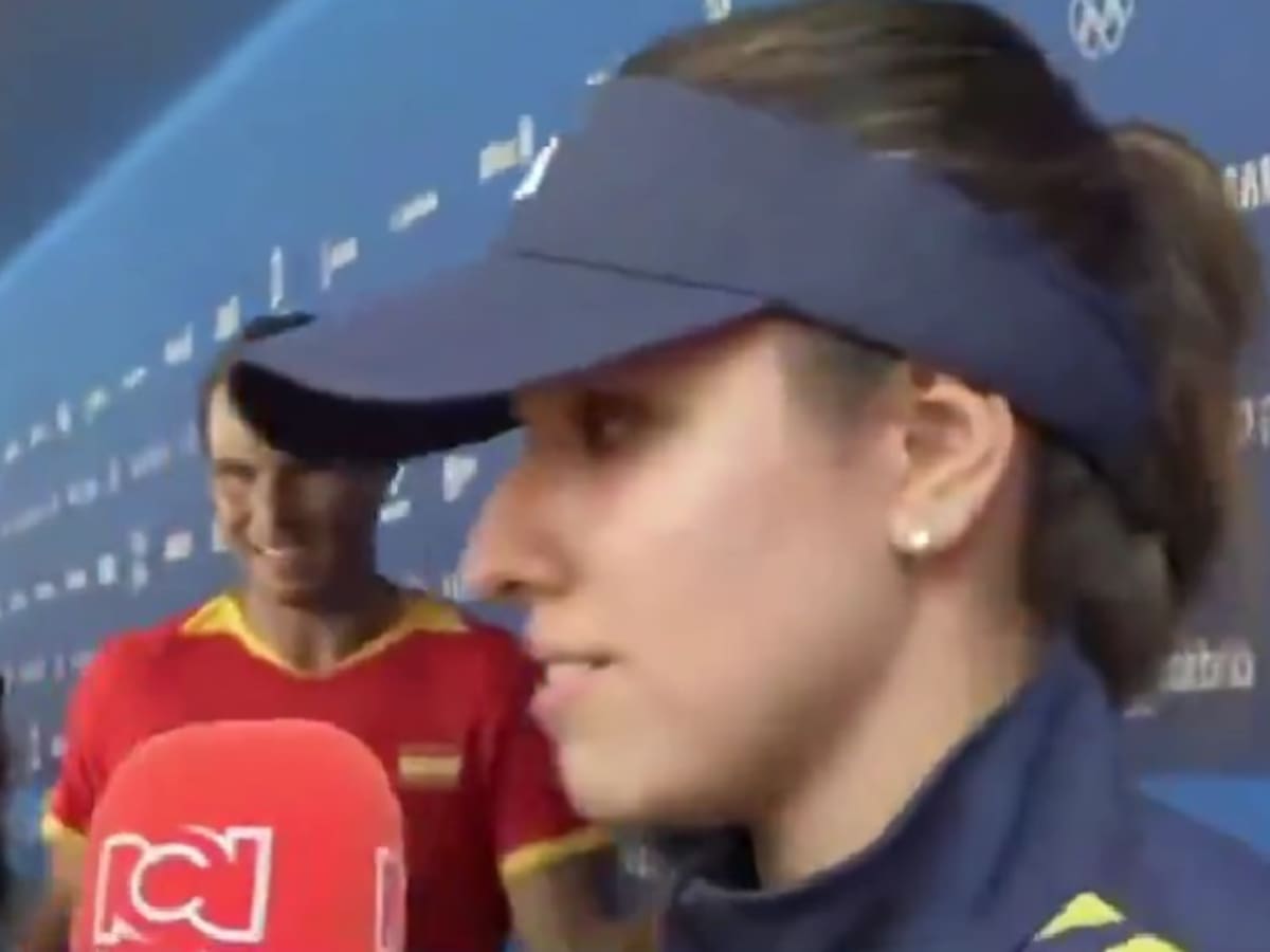 Tenista colombiana quedó hipnotizada tras ver pasar a Rafael Nadal en zona mixta de los Juegos Olímpicos