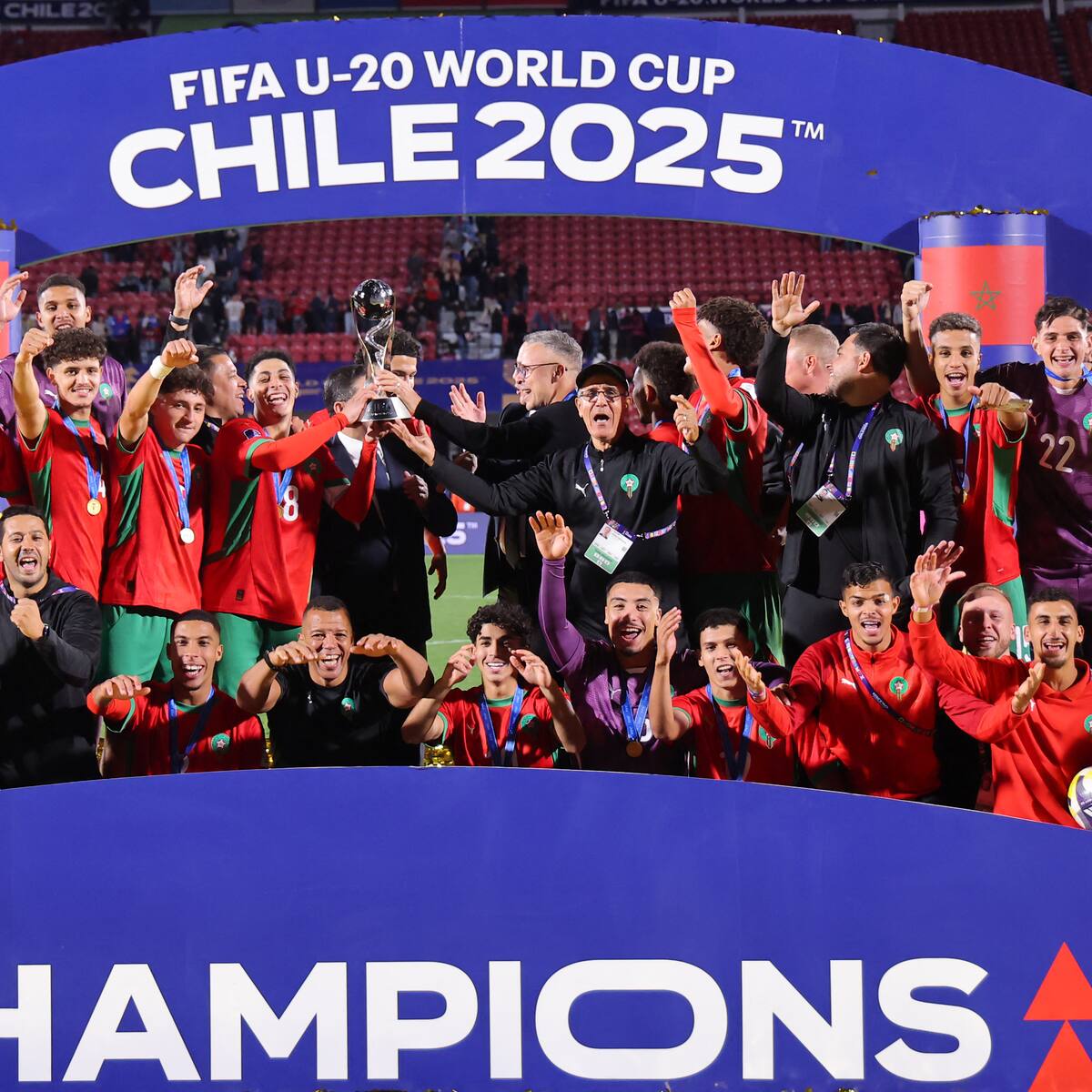El particular agradecimiento del DT de Marruecos a Chile tras ganar el Mundial Sub 20 en el Nacional