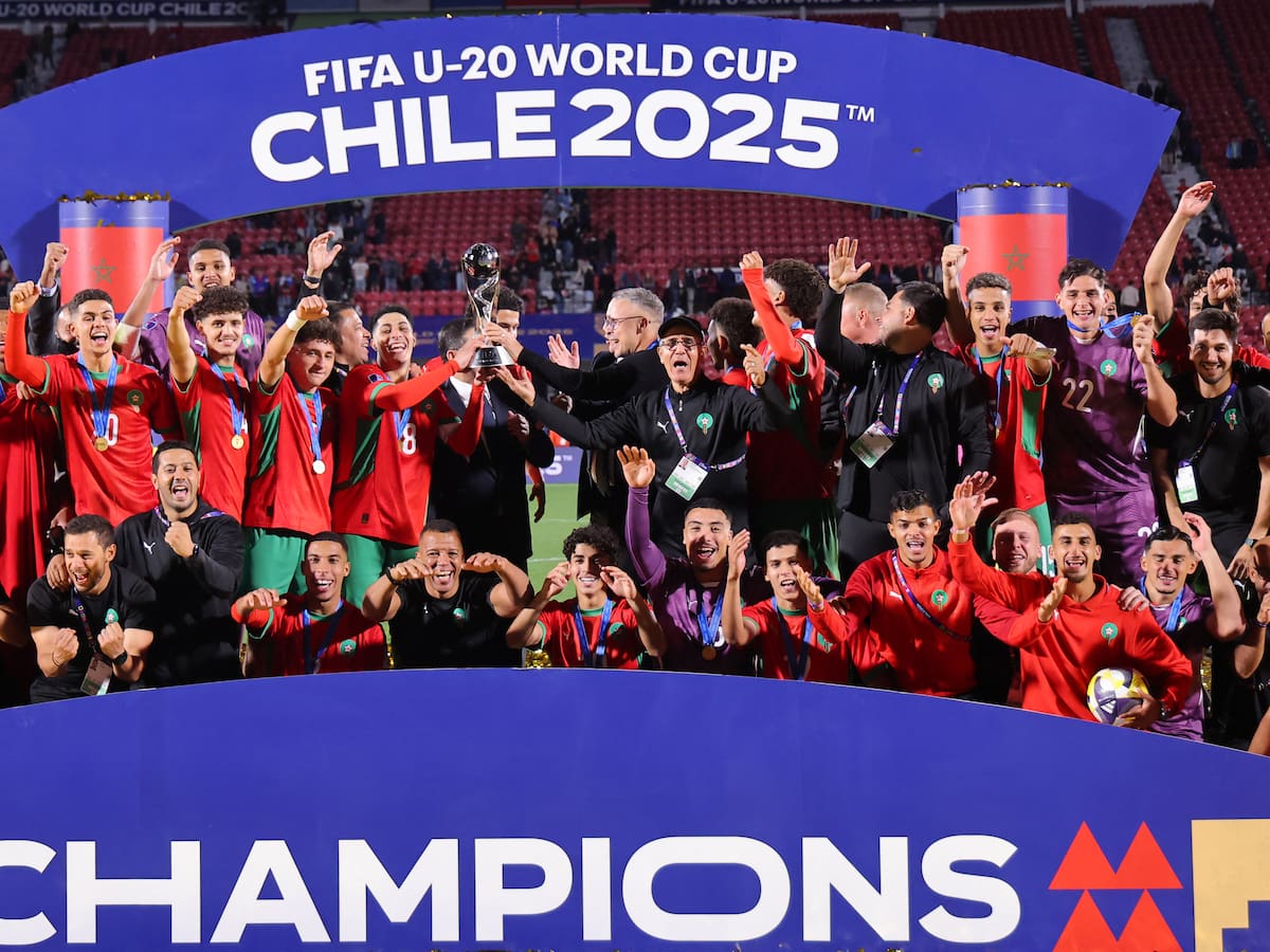 El particular agradecimiento del DT de Marruecos a Chile tras ganar el Mundial Sub 20 en el Nacional