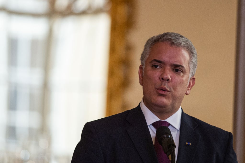 El presidente colombiano Iván Duque