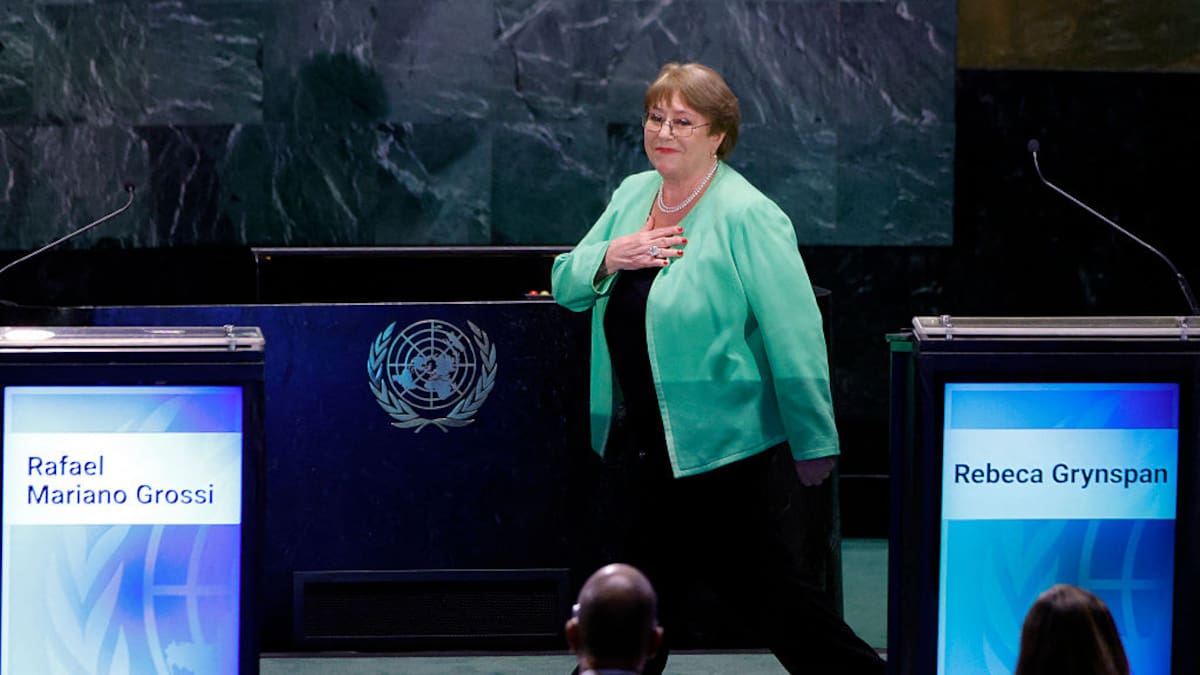 Michelle Bachelet defiende la necesidad de una mujer al frente de la ONU en medio de un complejo escenario electoral