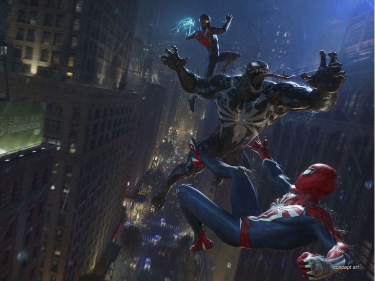 Peter y Miles enfrentan a Venom en un nuevo adelanto cinematográfico de «Marvel’s Spider-Man 2»