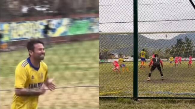 Roberto Gutiérrez brilla con su equipo de barrio: anotó un gol y festejó en el "clásico de Curacaví"