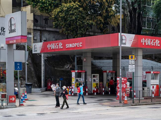 Estación de servicio de la empresa china de gas y petróleo Sinopec