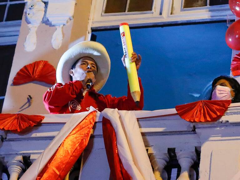 El mandatario electo peruano Pedro Castillo