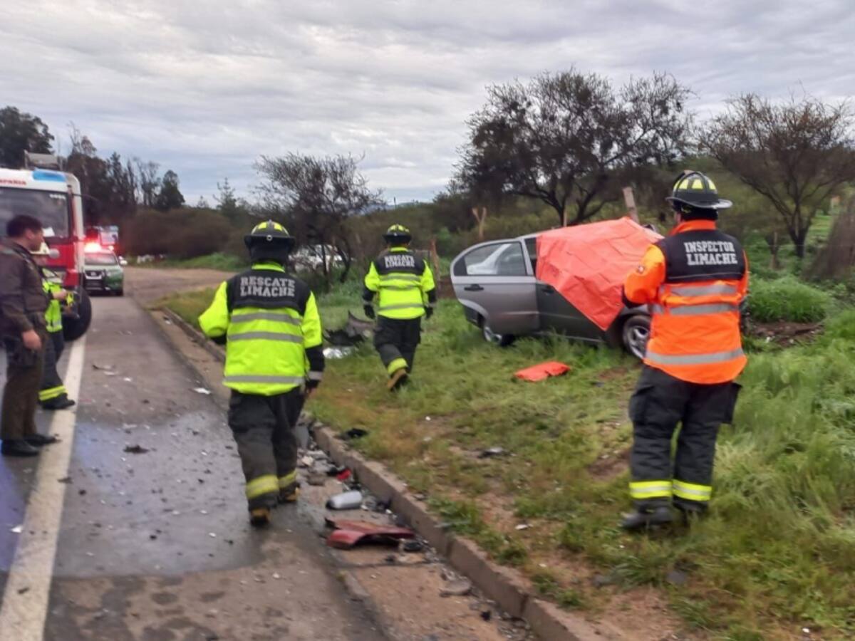 Una persona muere en accidente de tránsito en ruta que une Villa Alemana y Limache