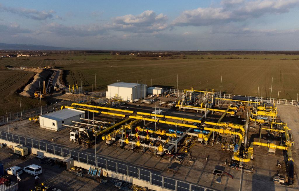 Estación de transmisión del gas ruso en la localidad búlgara de Malko Kadievo