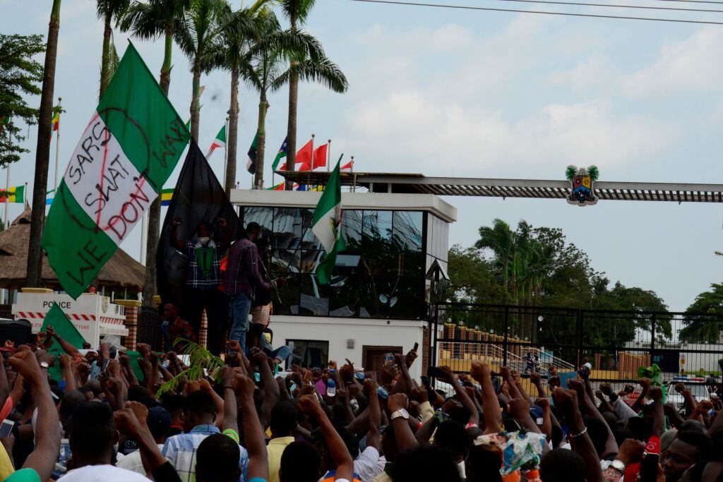 Masivas protestas en contra del gobierno en Nigeria