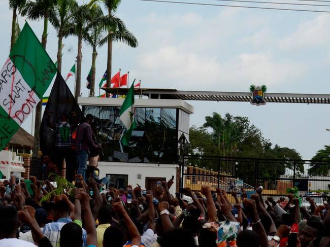 Masivas protestas en contra del gobierno en Nigeria