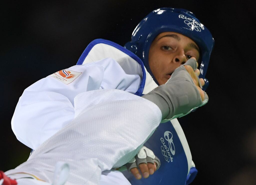 La competidora holandesa de taekwondo Reshmie Oogink