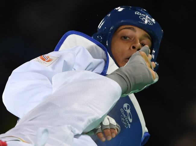 La competidora holandesa de taekwondo Reshmie Oogink