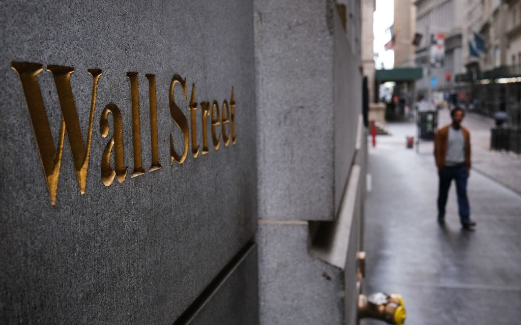 La calle Wall Street en la ciudad de Nueva York