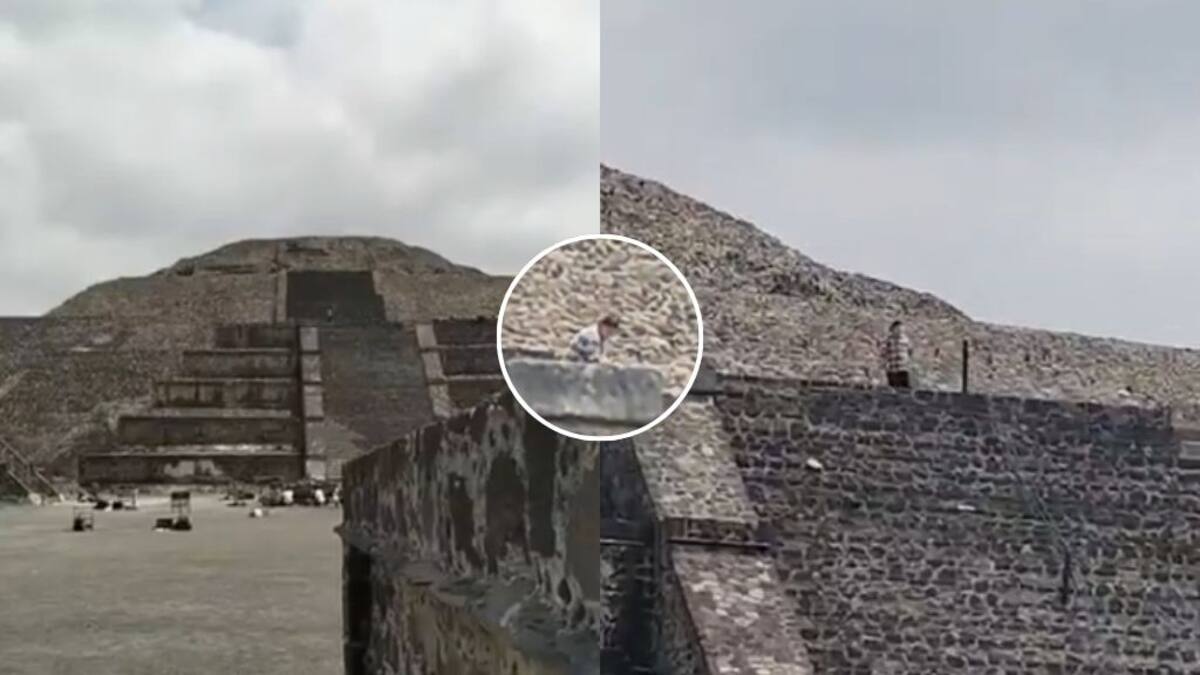 Difunden imágenes del caos en Teotihuacán tras violento tiroteo desde la Pirámide de la Luna