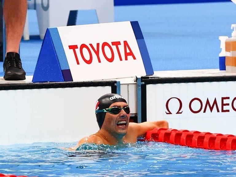 Alberto Abarza es medallista de plata en los 200 metros libres y sumó su segunda presea en Tokio 2020