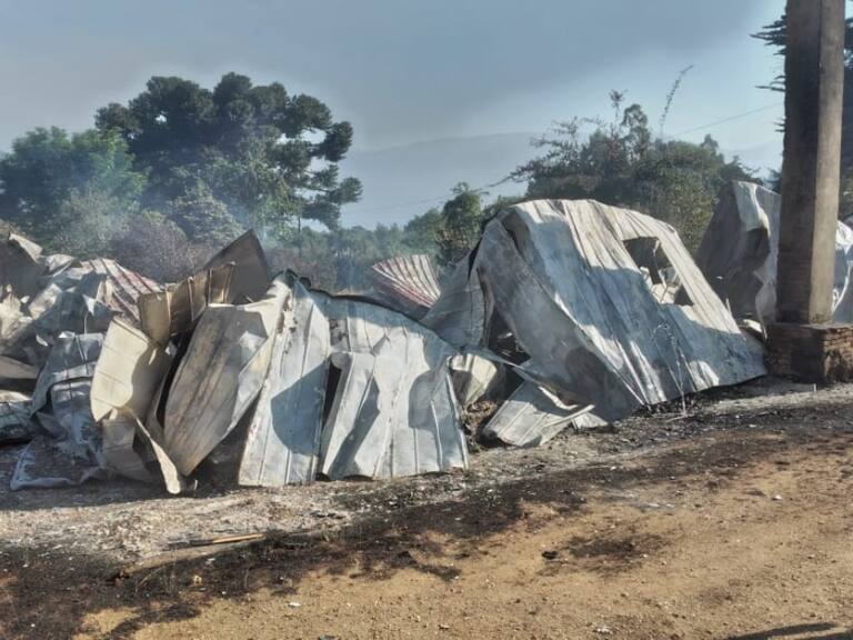 Nuevo ataque incendiario en la provincia de Arauco dejó 31 viviendas quemadas
