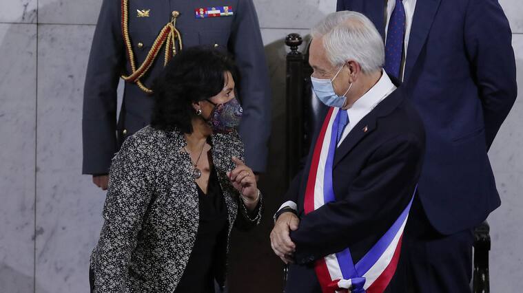01 DE JUNIO DE 2021/VALPARAISOLa senadora Yasna Provoste (i) y el Presidente Sebastian Piñera (d), durante la Cuenta Publica Presidencial 2021, que se realiza en el Salón Plenario del Congreso Nacional
FOTO: LEONARDO RUBILAR CHANDIA/AGENCIAUNO