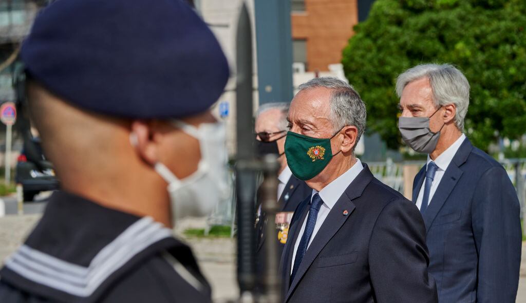Rebelo de Sousa en un acto oficial en Lisboa