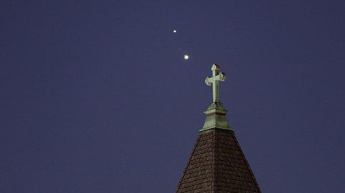 conjunción de Júpiter y Saturno