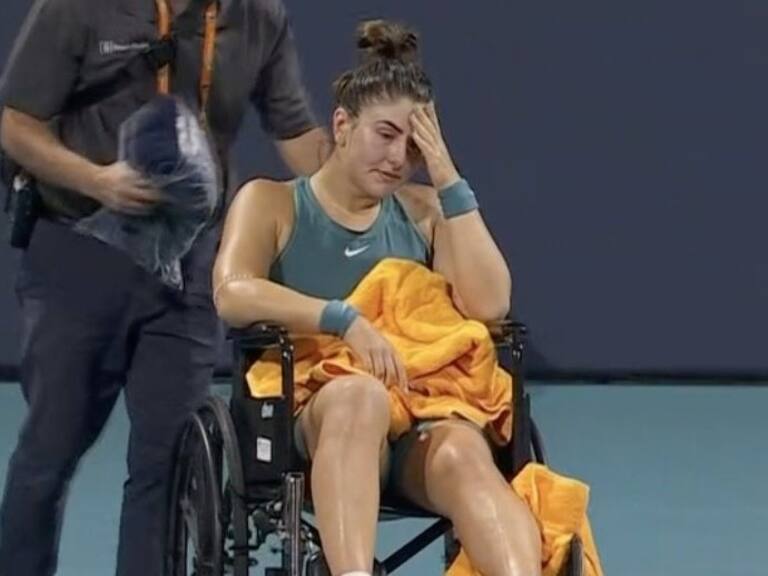 Tenista Bianca Andreescu vive desgarrador momento tras dura lesión en Miami Open: «Nunca antes sentí este dolor»