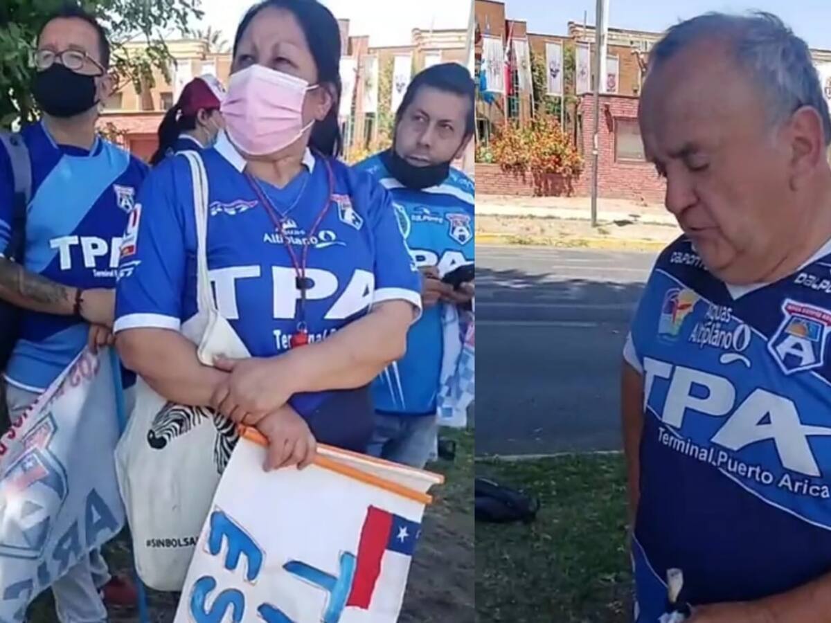 Hinchas de San Marcos de Arica llegaron a la ANFP para exigir «justicia deportiva»
