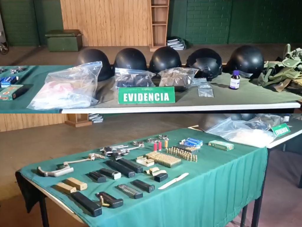 Uniformes falsos, armas y cinco kilos de droga: el hallazgo que abrió una nueva línea investigativa en Cerro Navia
