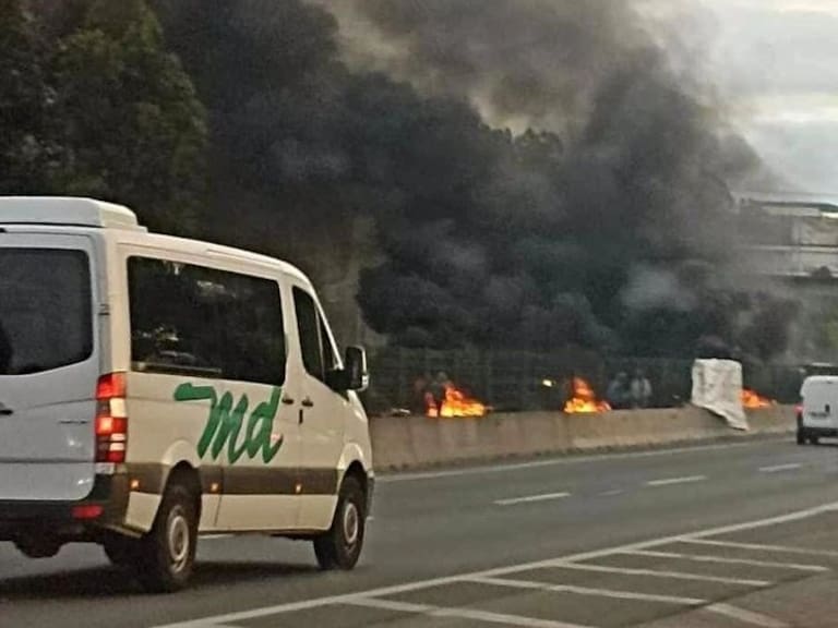 Reportan barricadas en la Ruta 68 a la altura de Placilla
