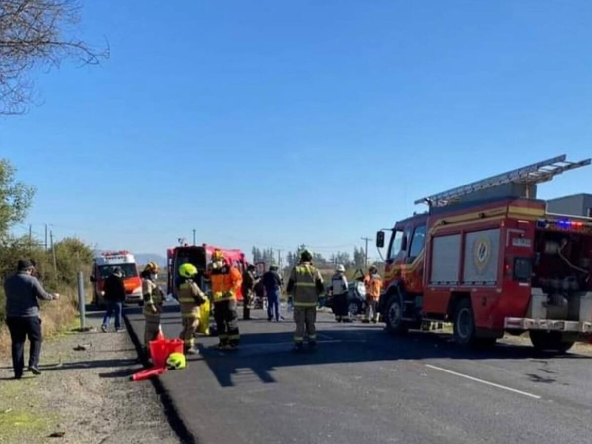 Accidente en Peralillo dejó cuatro personas fallecidas y dos heridos